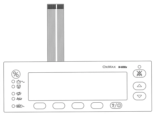 Teclado de Membrana para Oxímetro Nellcor OxiMax N-600x - Vista 2