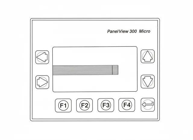 Teclado de Membrana para IHM Allen Bradley Panelview 300 Micro. - Vista 2