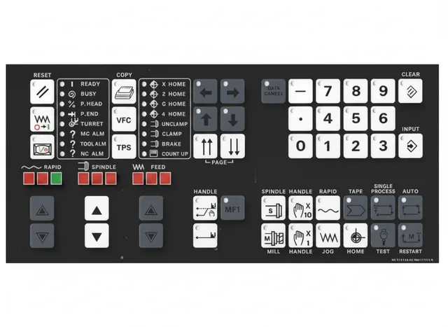 Painel de Membrana para CNC MAZAK QT / SQT Comando T32