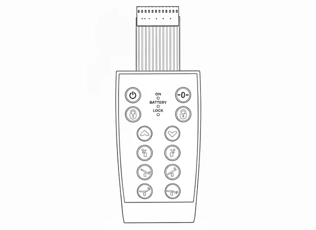 Teclado de Membrana para Mesa Cirúrgica Baumer Atena - Vista 2
