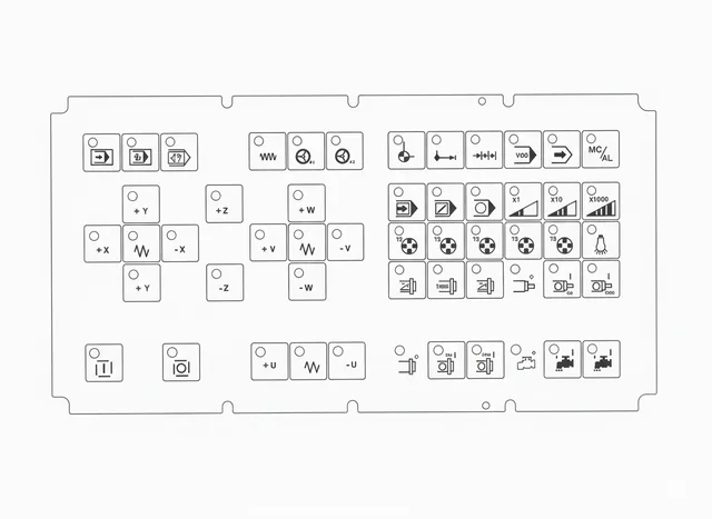 Painel de Membrana para Fanuc A02B-0236-C140/MBS - Vista 2