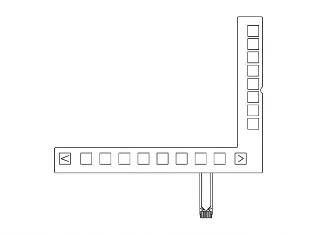 Teclado de Membrana para IHM Siemens Sinumerik 802D - Vista 2