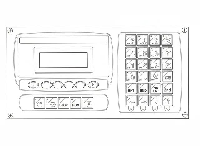 Teclado de Membrana para IHM MCS Guilhotina Guarani - Vista 2