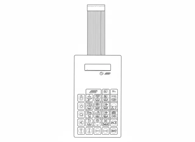 Teclado de Membrana para IHM Romi Control master 3 - Vista 2