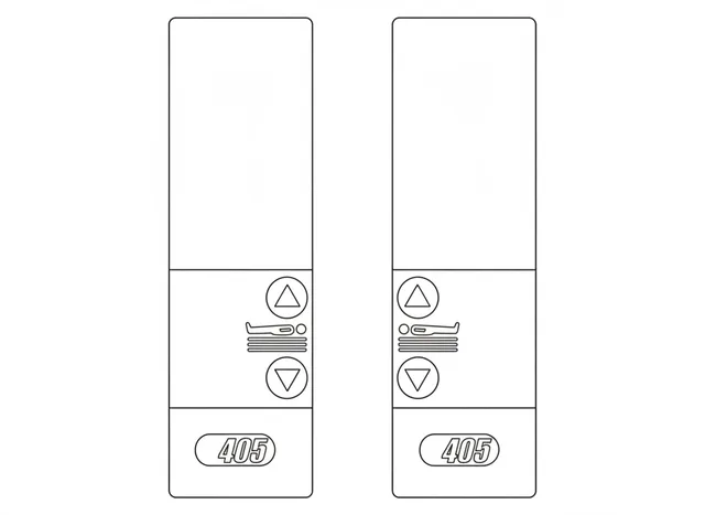 Painel de Membrana para Cama Hospitalar Hill-Rom 405 (Simplificado) - Vista 2