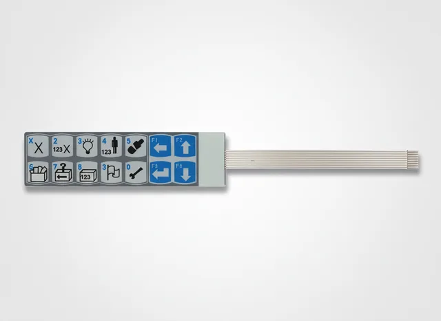 Teclado de Membrana para Equipamento Zone Controller