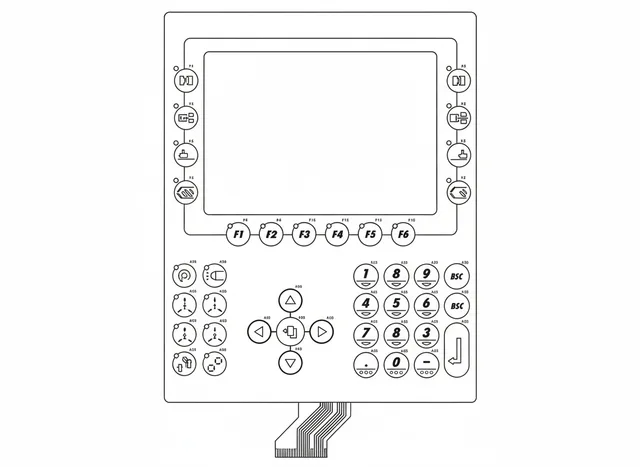 Teclado de Membrana Máquina Sandretto B&R - Vista 2