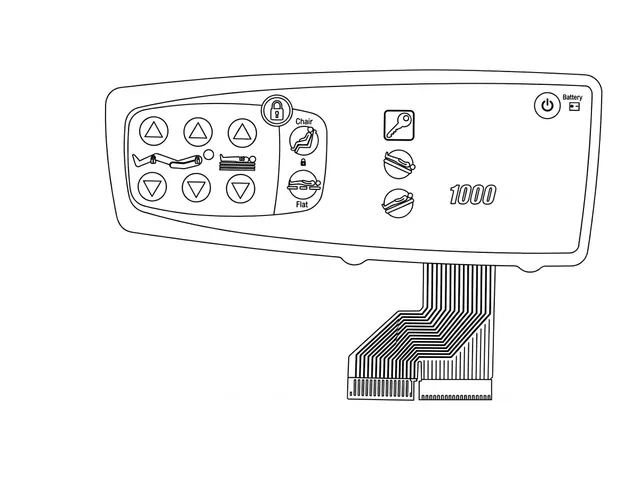 Teclado de Membrana para Cama Hill-Rom 1000 - Vista 2