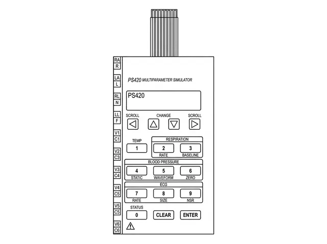 Teclado de Membrana para Simulador Multiparamétrico Fluke PS420 - Vista 2