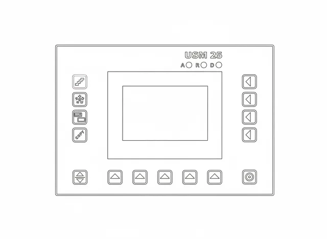 Teclado de Membrana para Ultrassom Industrial GE Krautkramer USM 25 - Vista 2