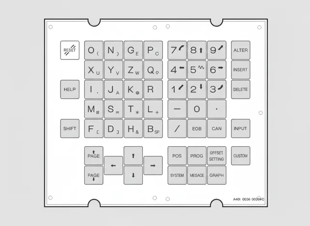 Painel de Membrana para Fanuc A98L 0005 0020 C - Vista 2