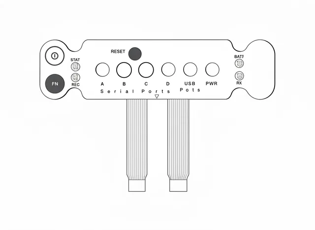 Teclado de Membrana para GPS Topcon Hiper - Vista 2