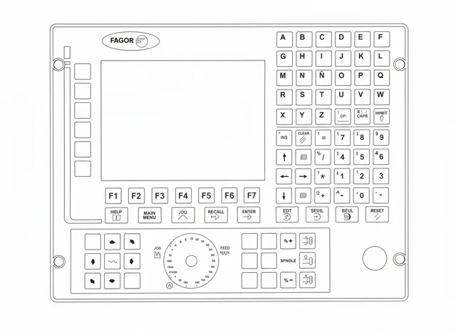Teclado de Membrana para CNC Fagor 8035 - Vista 2