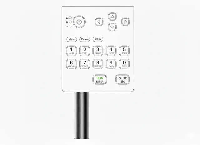 Teclado de Membrana para Eletrocardiógrafo Mediana E30 - Vista 2