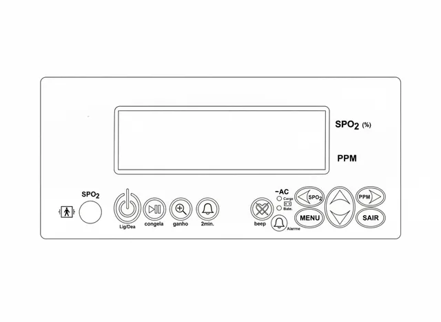 Painel de Membrana para Oxímetro de Pulso Oxilife Plus - Vista 2