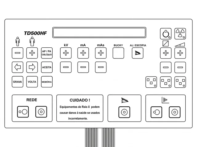 Teclado de Membrana para Máquina Tecno-Design TD500HF - Vista 2