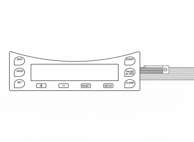 Teclado de Membrana para Homogeneizador para Coleta de Sangue Biomixer 330-1 L&K - Vista 2