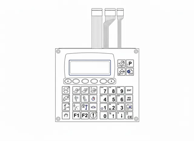 Teclado de Membrana para IHM Mini Proteo MCS - Vista 2