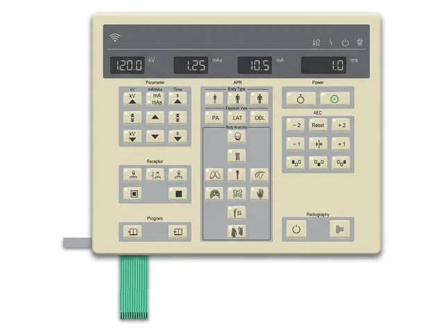 Teclado de Membrana para Máquina de Raio-X GE Silhouette VR Rad Room