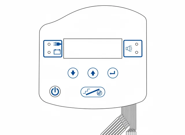 Teclado de Membrana para Ventilador Não Invasivo Respironics BiPAP Synchrony - Vista 2