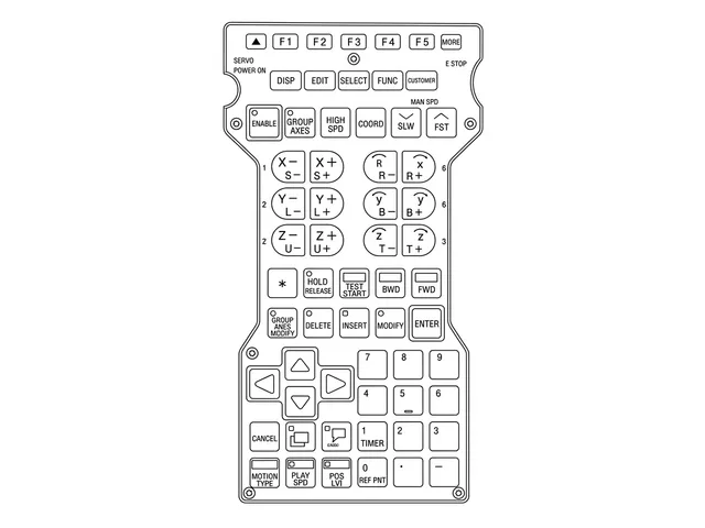 Painel de Membrana para Equipamento Yaskawa Yasnac Mrc NK-000E - Vista 2