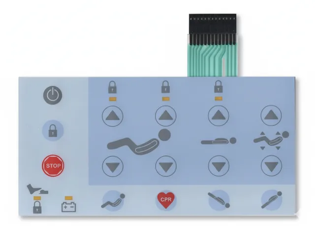 Teclado de Membrana para Cama Hospitalar Linet