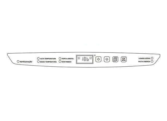 Painel de Membrana para Freezer Microprocessado Fanem 349-FV - Vista 2