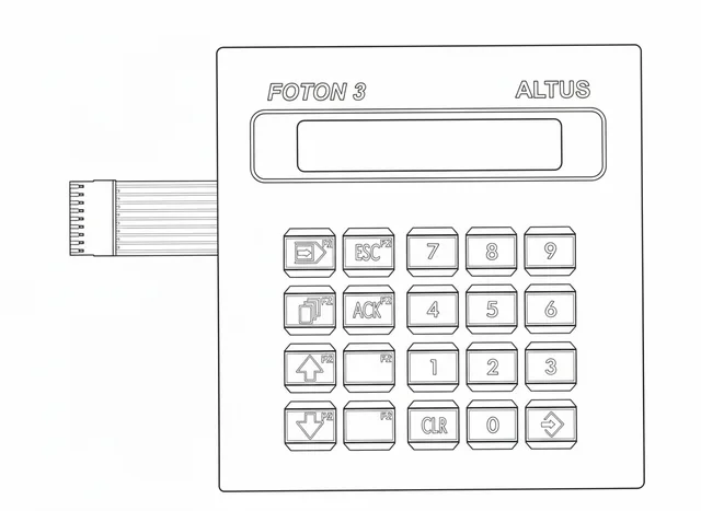 Teclado de Membrana para IHM Altus Foton 3 - Vista 2
