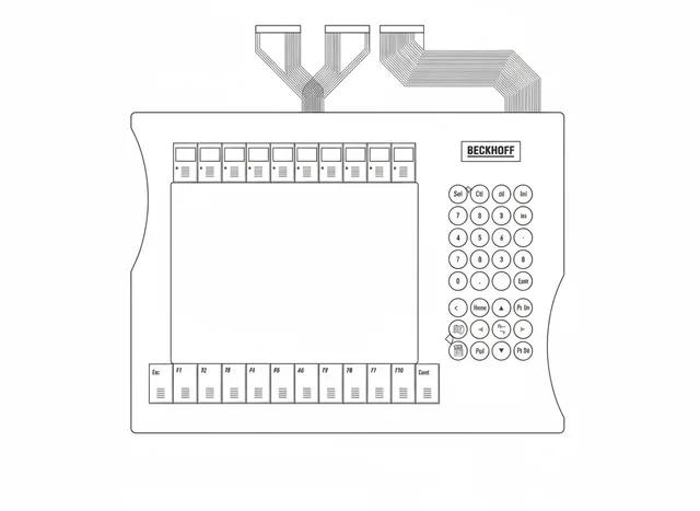 Teclado de Membrana para IHM Beckhoff CP7021-1046-0010 - Vista 2