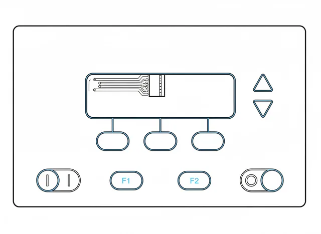 Teclado de Membrana para Controlador Ingersoll Rand - Vista 2