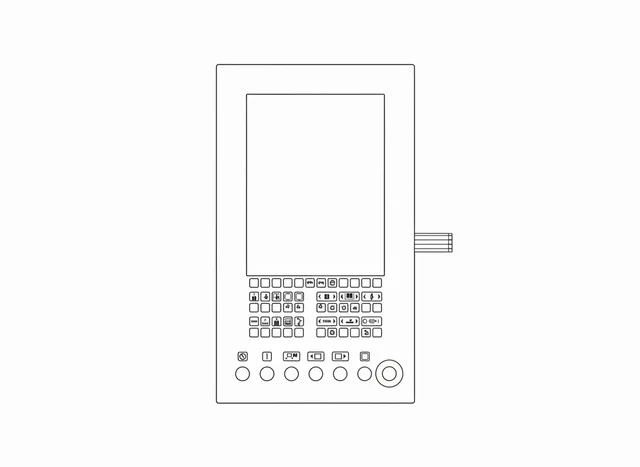 Teclado de Membrana para Injetora Romi CM15 - Vista 2