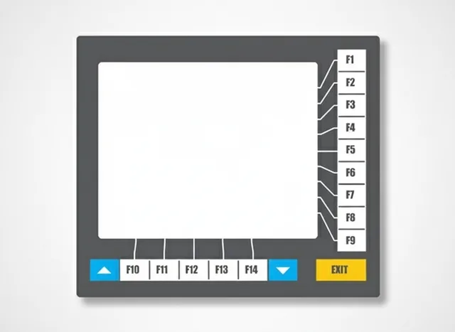 Teclado de Membrana para CNC Romi Mach 9 - 17 Teclas