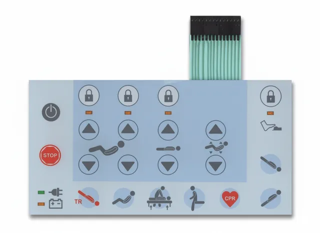 Teclado de Membrana para Cama Hospitalar Linet