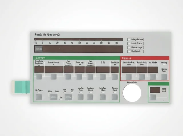Teclado de Membrana para Ventilador CareFusion LTV 1200