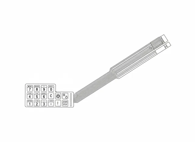 Teclado de Membrana para Bomba de Infusão BBraun Infusomat Compact - Vista 2