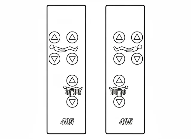 Painel de Membrana para Cama Hospitalar Hill-Rom 405 - Vista 2