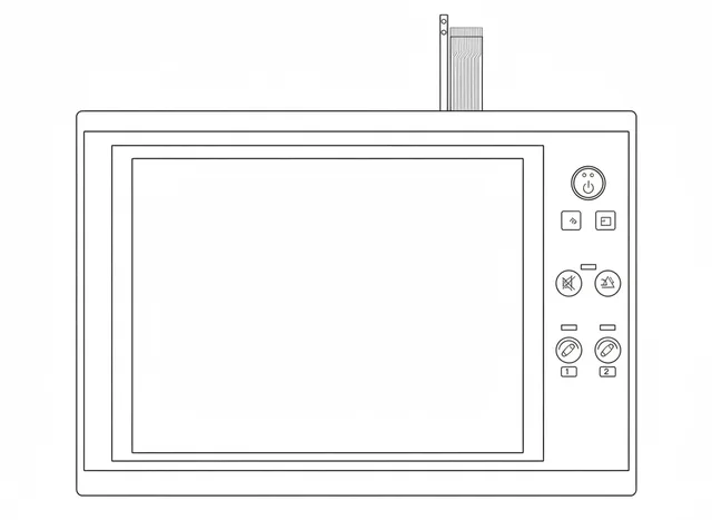Teclado de Membrana para Máquina de Hemodiálise NIPRO Diamax Full - Vista 2