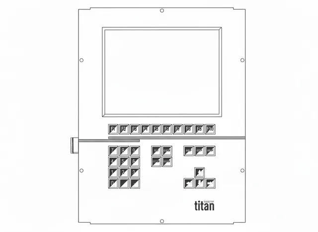 Teclado de Membrana para IHM Maurer Titan - Vista 2