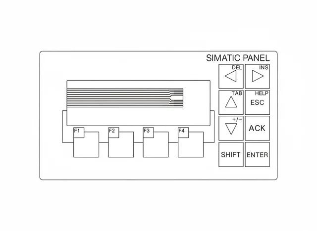 Teclado de Membrana para IHM Siemens Simatic Panel OP73. - Vista 2