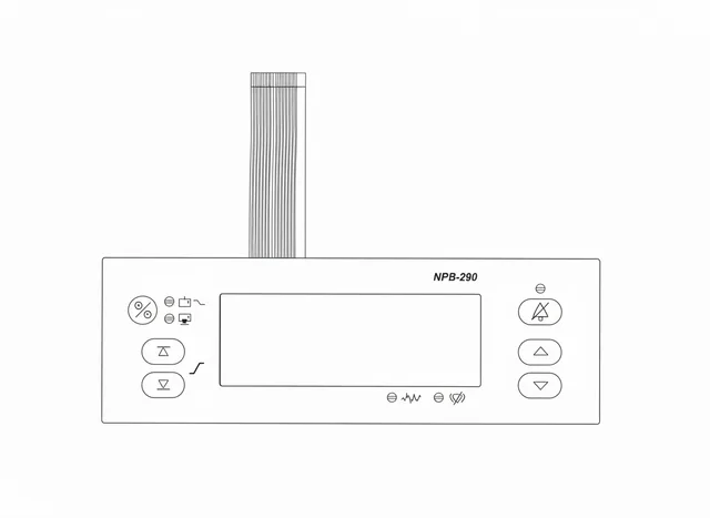 Teclado de Membrana para Oxímetro de Pulso Nellcor NPB-290 - Vista 2
