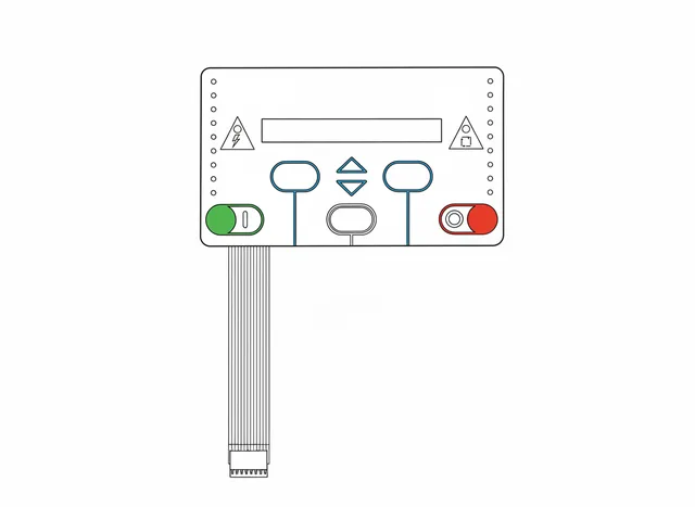 Teclado de Membrana para Controlador Ingersoll Rand Intellisys SSR - Vista 2