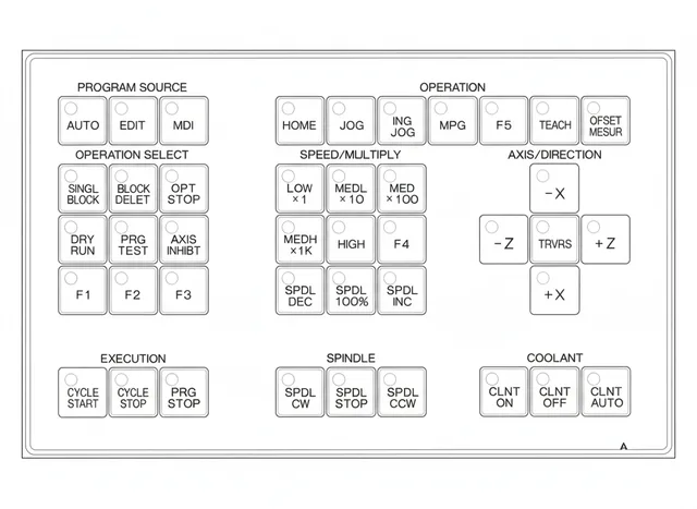Painel de Membrana para Fanuc A98L-0001-0524#TBR - Vista 2