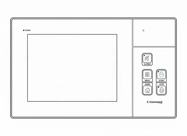 Painel de Membrana para IHM Cummins C Command Elite - Vista 2