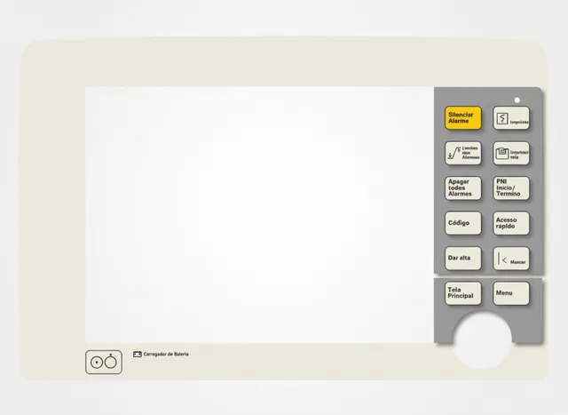 Painel de Membrana para Monitor Multiparamétrico Dräger Infinity Delta