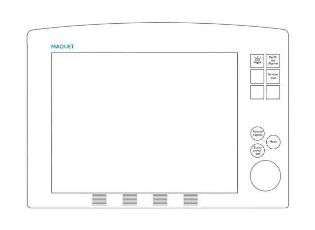 Painel de Membrana para Ventilador Pulmonar Servo-s Maquet - Vista 2