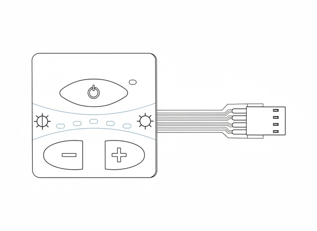 Teclado de Membrana para Foco Cirúrgico Blueline Maquet - Vista 2