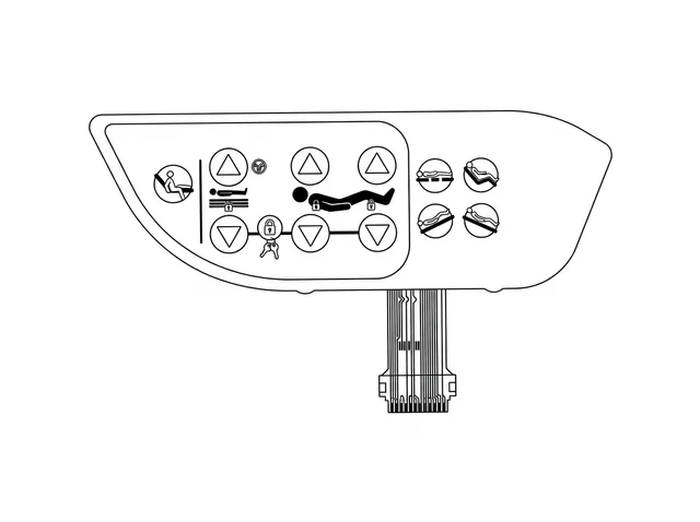 Teclado de Membrana para Cama Hospitalar Hill-Rom HR 900 - Vista 2