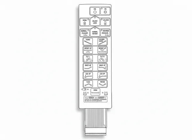 Teclado de Membrana para Mesa Cirúrgica Steris AMSCO 3080 - 3085 - Vista 2