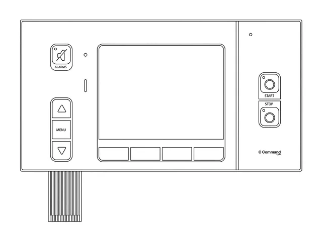 Teclado de Membrana para IHM Cummins C Command Elite - Vista 2