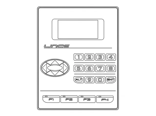 Painel de Membrana para Controlador Lógico LINCE - Vista 2